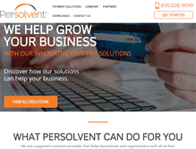 Tablet Screenshot of persolvent.com